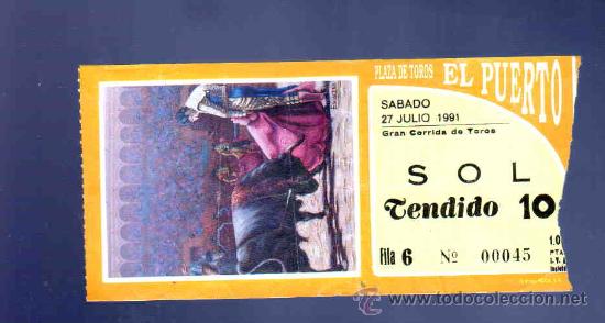 Bullfighting: ENTRADA DE TOROS. PLAZA DE TOROS DEL PUERTO. JULIO 1991.