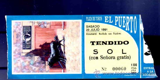 Tauromaquia: ENTRADA DE TOROS. PLAZA DE TOROS DEL PUERTO. JULIO 1991.
