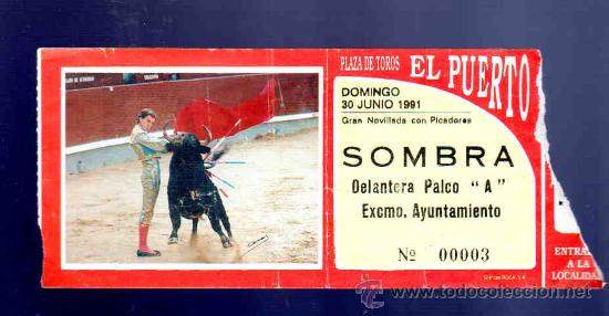 Tauromaquia: ENTRADA DE TOROS. PLAZA DE TOROS DEL PUERTO. JUNIO 1991.
