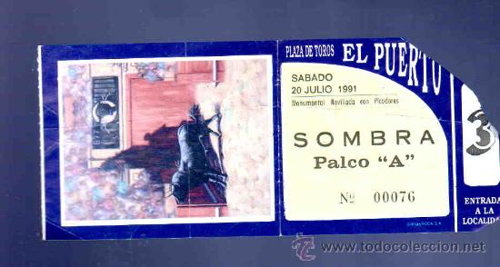 Tauromaquia: ENTRADA DE TOROS. PLAZA DE TOROS DEL PUERTO. JULIO 1991.