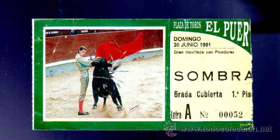 Tauromaquia: ENTRADA DE TOROS. PLAZA DE TOROS DEL PUERTO. JUNIO 1991.