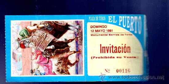 Tauromaquia: ENTRADA DE TOROS. PLAZA DE TOROS DEL PUERTO. MAYO 1991.