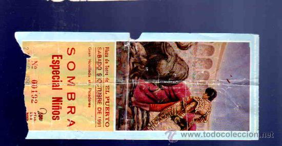Tauromaquia: ENTRADA DE TOROS. PLAZA DE TOROS DEL PUERTO. OCTUBRE 1991.