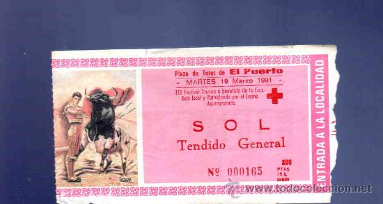 Tauromaquia: ENTRADA DE TOROS. PLAZA DE TOROS DEL PUERTO. MARZO 1991.