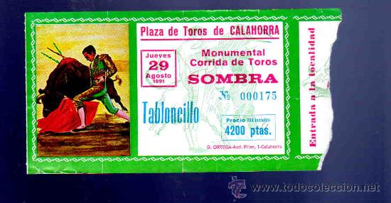 Stierkampf: ENTRADA DE TOROS. PLAZA DE TOROS DE CALAHORRA. AGOSTO 1991