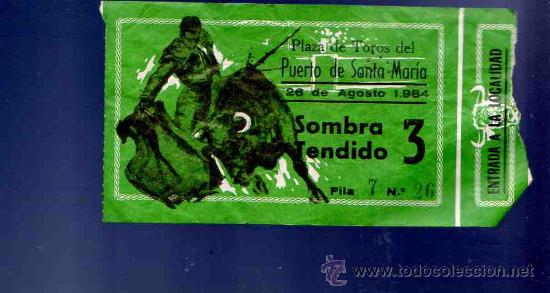 Stierkampf: ENTRADA DE TOROS. PLAZA DE TOROS DE EL PUERTO DE SANTA MARIA. AGOSTO 1984