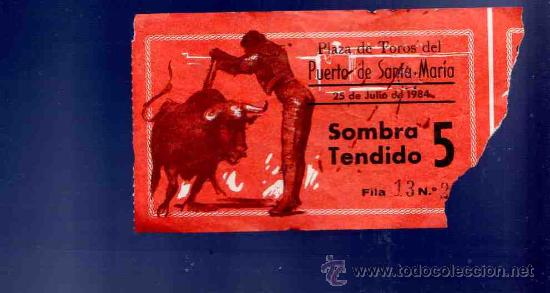 Stierkampf: ENTRADA DE TOROS. PLAZA DE TOROS DE EL PUERTO DE SANTA MARIA. AGOSTO 1984
