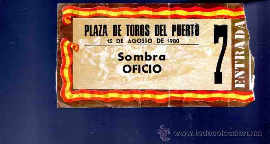Stierkampf: ENTRADA DE TOROS. PLAZA DE TOROS DEL PUERTO. AGOSTO 1980