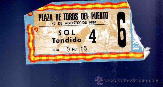 Stierkampf: ENTRADA DE TOROS. PLAZA DE TOROS DEL PUERTO. AGOSTO 1980