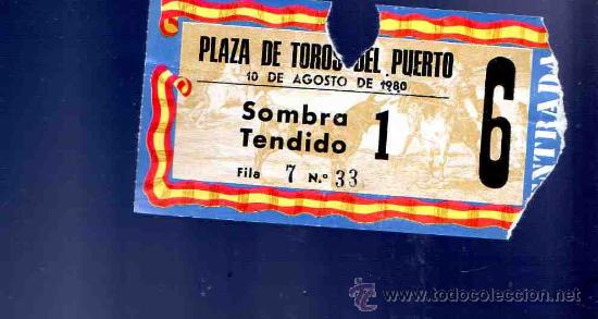 Stierkampf: ENTRADA DE TOROS. PLAZA DE TOROS DEL PUERTO. AGOSTO 1980