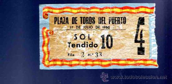 Stierkampf: ENTRADA DE TOROS. PLAZA DE TOROS DEL PUERTO. JULIO 1980