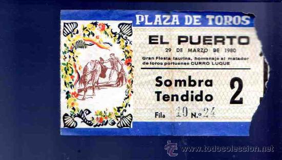 Stierkampf: ENTRADA DE TOROS. PLAZA DE TOROS DEL PUERTO. MARZO 1980