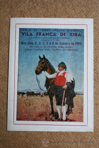 Tauromaquia: Programa de toros de  Vila Franca de Xira. D&iacute;as 4, 5, 6, 7 e 8 de outubro de 1959. Jos&eacute; Julio.
