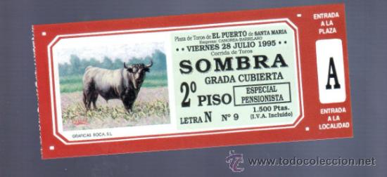 Tauromachia: ENTRADA DE TOROS ENTERA. PLAZA DEL PUERTO SANTA MARIA. 1995.
