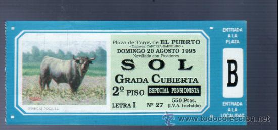 Tauromachia: ENTRADA DE TOROS ENTERA. PLAZA DEL PUERTO SANTA MARIA. 1995.