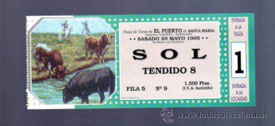 Tauromachia: ENTRADA DE TOROS ENTERA. PLAZA DEL PUERTO DE SANTA MARIA. 1995.