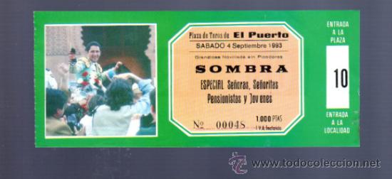 Tauromachia: ENTRADA DE TOROS ENTERA. PLAZA DEL PUERTO SANTA MARIA. 1993.