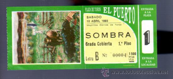 Tauromachia: ENTRADA DE TOROS ENTERA. PLAZA DEL PUERTO SANTA MARIA. 1993.
