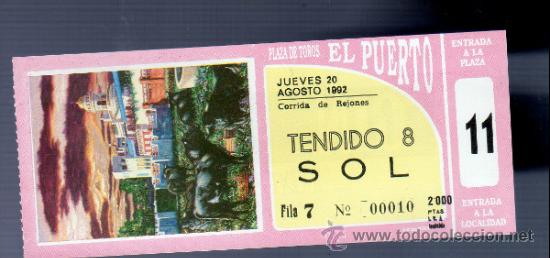 Tauromachia: ENTRADA DE TOROS ENTERA. PLAZA DEL PUERTO SANTA MARIA. 1992.
