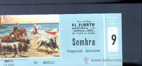 Tauromachia: ENTRADA DE TOROS ENTERA. PLAZA DEL PUERTO. 1992.
