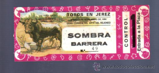 Tauromachia: ENTRADA DE TOROS ENTERA. PLAZA DE JEREZ. 1990.