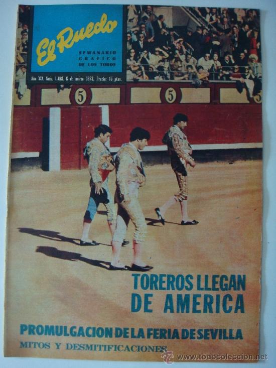 Tauromaquia: Revista El Ruedo n&ordm; 1498. 6-3-1973.Casa Ricardo. Ricardo Recuero. Los toros en siglo XX, X