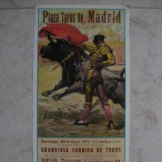 Tauromaquia: TOROS.PLAZA TOROS MADRID 1973.PACO CAMINO ORANGES PASCUAL NIÑO DE LA CAPEA. PEDRO DOMECQ.CROSESTREMS. Lote 36425031