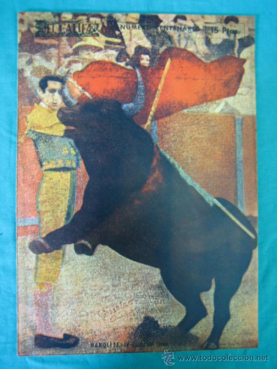 Tauromaquia: Publicaciones graficas de toros EL CALIFA  (Cordoba). Portada de MANOLETE