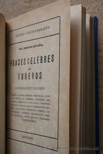 del ingenio español. frases célebres de toreros - Compra venta en  todocoleccion