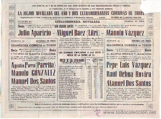 Tauromaquia: BADAJOZ. PROGRAMA DE TOROS DE MANO DE 1949 - Foto 2