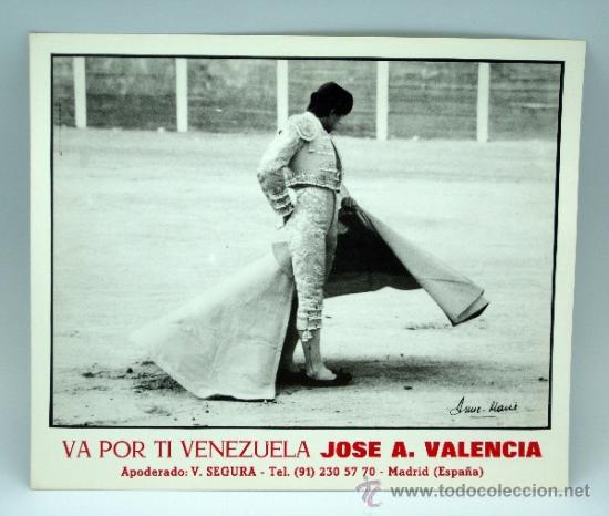 Tauromaquia: Foto torero Jos&eacute; A Valencia Apoderado V Segura Va por t&iacute; Venezuela a&ntilde;os 90