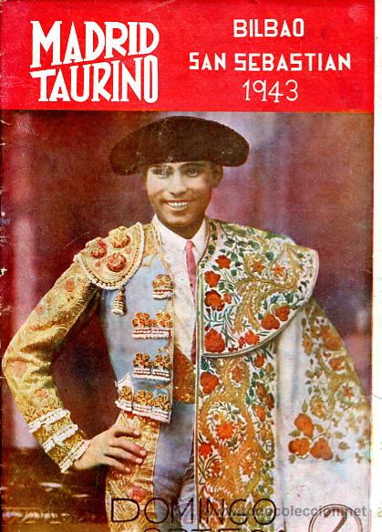 Tauromachia: REVISTA TAURINA, TEMA TOROS, MADRID TAURINO , ORTEGA , N&ordm; 400 , BILBAO SAN SEBASTIAN 1933 , ORIGINAL