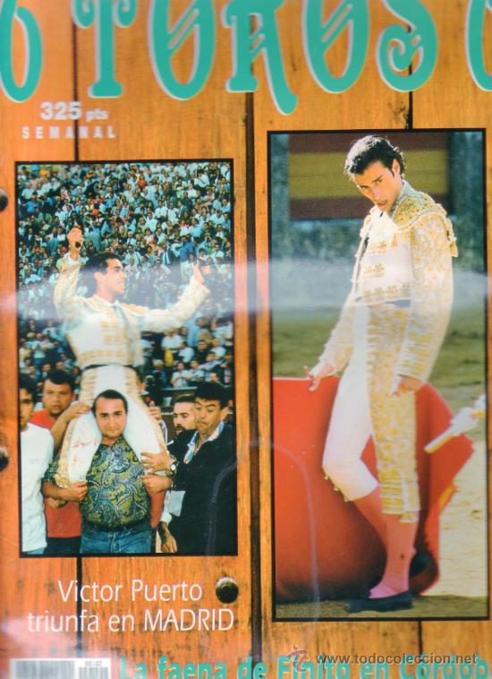 Tauromachia: REVISTA 6 TOROS 6 N&ordm; 102 - A&Ntilde;O 1996. VICTOR PUERTO TRIUNFA EN MADRID. LA FAENA DE FINITO EN C&Oacute;RDOBA.