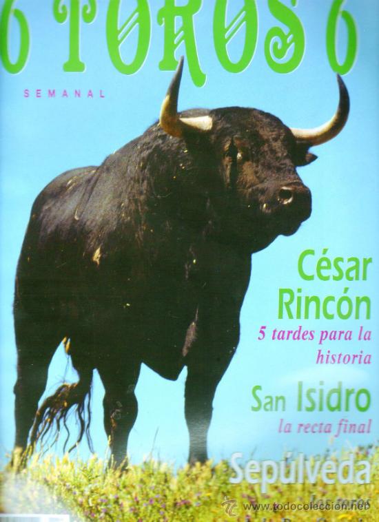 Tauromachia: REVISTA 6 TOROS 6 N&ordm; 64 - A&Ntilde;O 1995. SEP&Uacute;LVEDA LOS TOROS DE LA BENEFICENCIA.