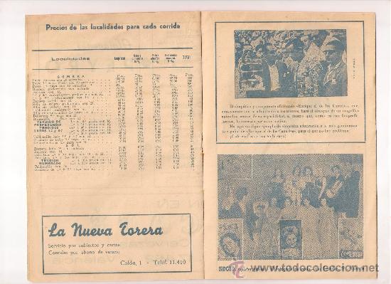 Tauromaquia: PROGRAMA DE TOROS FALLAS DE VALENCIA 1947 L.M. Y PEPE DOMINGUIN, PARRITA... - Foto 1