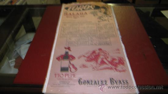 Tauromaquia: CARTEL DE TOROS, EN  MALAGA, EL MONAGUILLO, PEPE LUIS ROMAN, MIGUEL SOLER, JOSE ORTEGA... A&Ntilde;O 1972.
