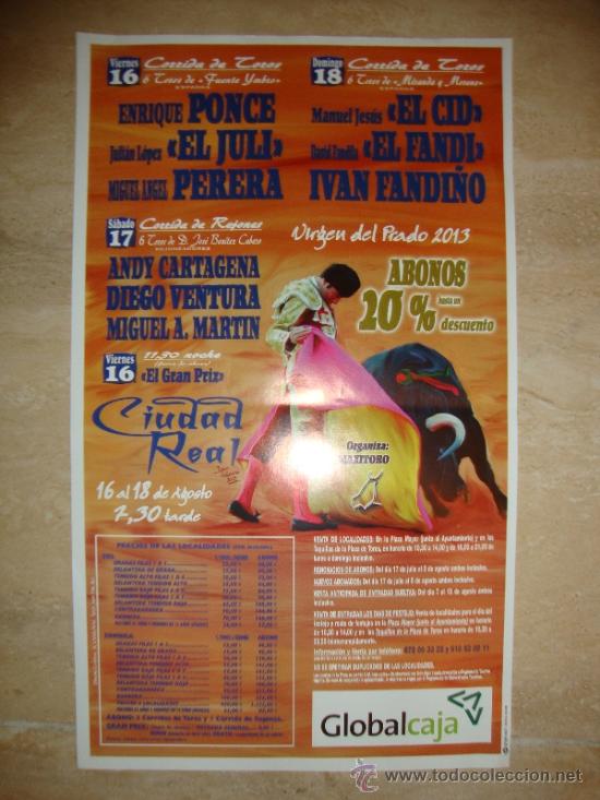 Tauromachia: CARTEL FERIA TAURINA CIUDAD REAL 2013