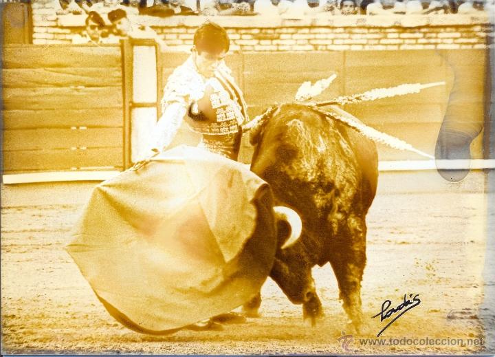 Tauromaquia: Plaza de toros de Cordoba.Toreando Joselito. Foto Ladis18X15 CM. Esta manchada del revelado