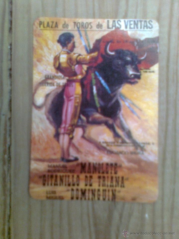 Tauromaquia: Calendario tauromaquia cartel Las Ventas. Manolete. 1990.