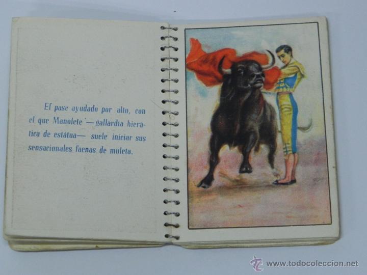 Tauromaquia: Ases del Toreo, Manolete, Edit. Aguilar. A&ntilde;o 1945, (22 pp). 11 ilustraciones. Carton&eacute; ilustrado con