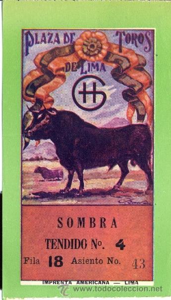 Tauromaquia: Entrada plaza de toros de LIMA 27 DE OCTUBRE 1946.ARMILLITA,DOMINGO ORTEGA, MANOLETE, PORCUNA Y