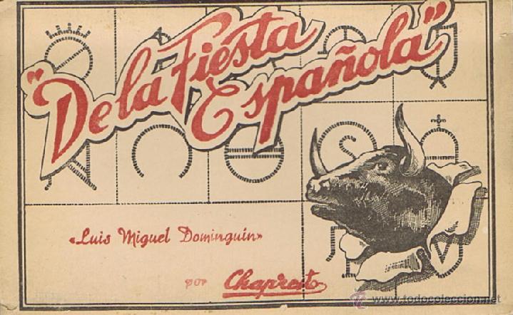 Tauromaquia: DE LA FIESTA ESPA&Ntilde;OLA - 10 POSTALES EN ACORDEON CON LANCES DE LUIS MIGUEL DOMINGUIN. Zaragoza: . 15