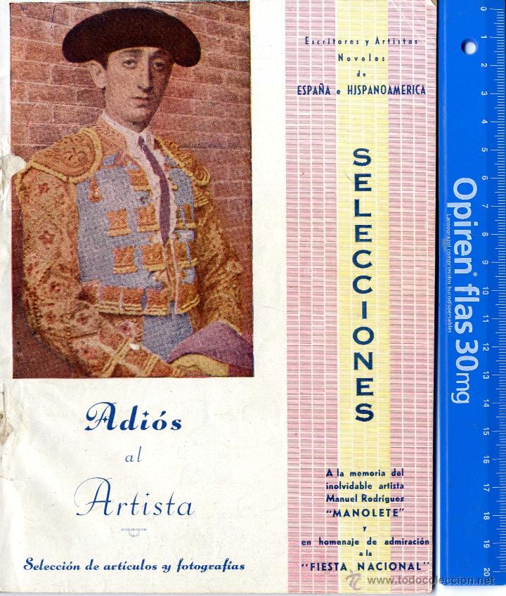 Tauromaquia: MANOLETE, REVISTA SELECCIONES  30 SEPTIEMBRE 1.947
