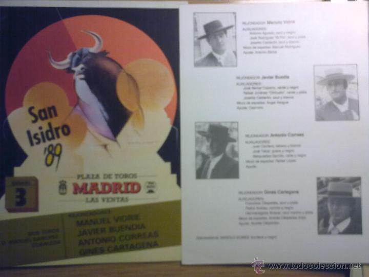 Tauromaquia: PROGRAMA SAN ISIDRO 89 REJONEO MANUEL VIDRIE - Foto 1