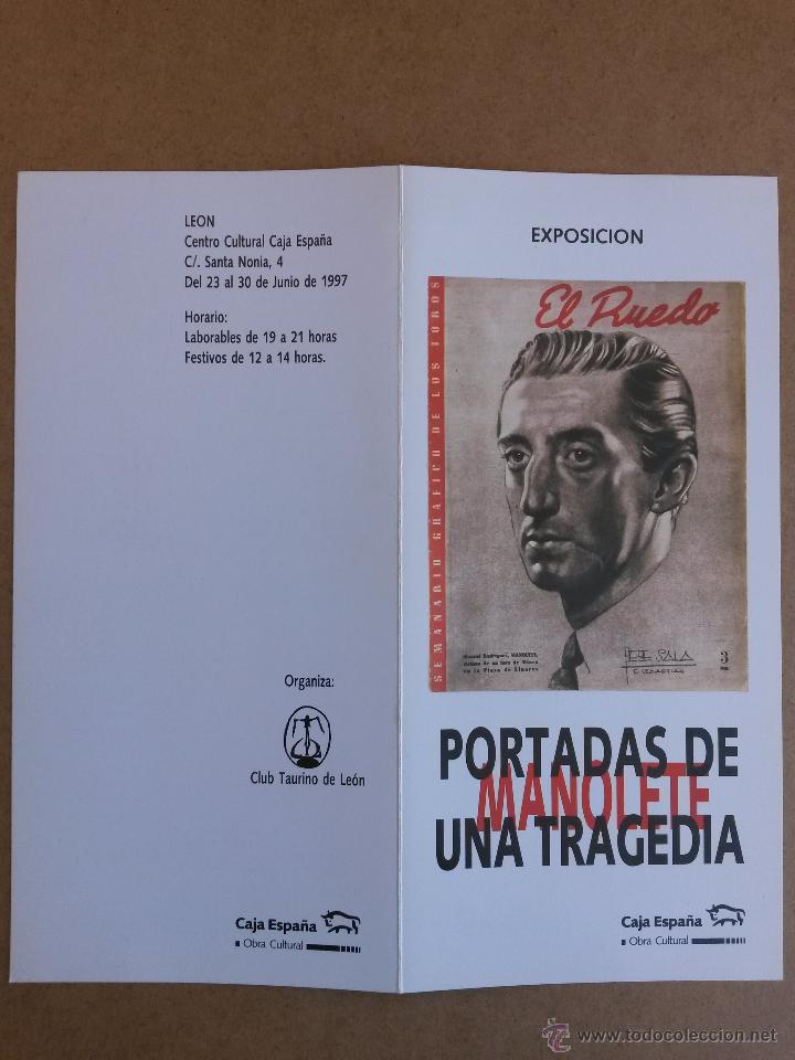 Tauromaquia: Manolete 4 paginas 1997 en leon