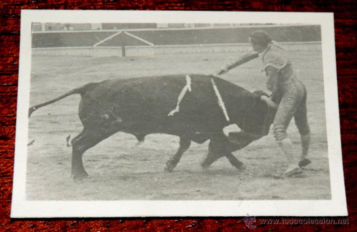 Tauromaquia: FOTOGRAFIA DE MANOLETE,  MIDE 8 X 5,5 CMS.