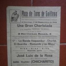 Tauromaquia: CARTEL DE CHARLOTADA 1949. Lote 45555152