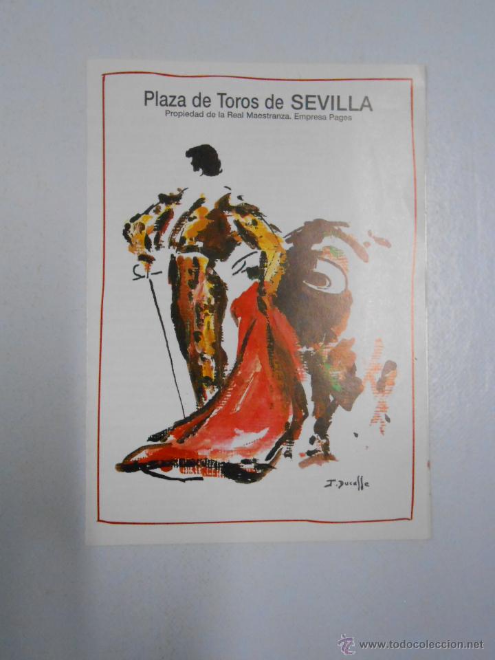 Tauromachie: PROGRAMA PLAZA DE TOROS DE SEVILLA. FERIA DE ABRIL DE 1995. TODAS LAS CORRIDAS. TDKP2