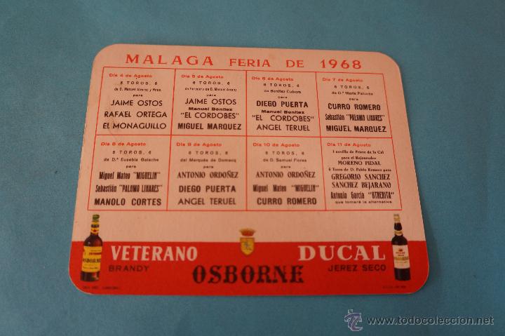Tauromaquia: PROGRAMA DE TOROS:PLAZA DE TOROS DE M&Aacute;LAGA,A&Ntilde;O 1968 - Foto 2