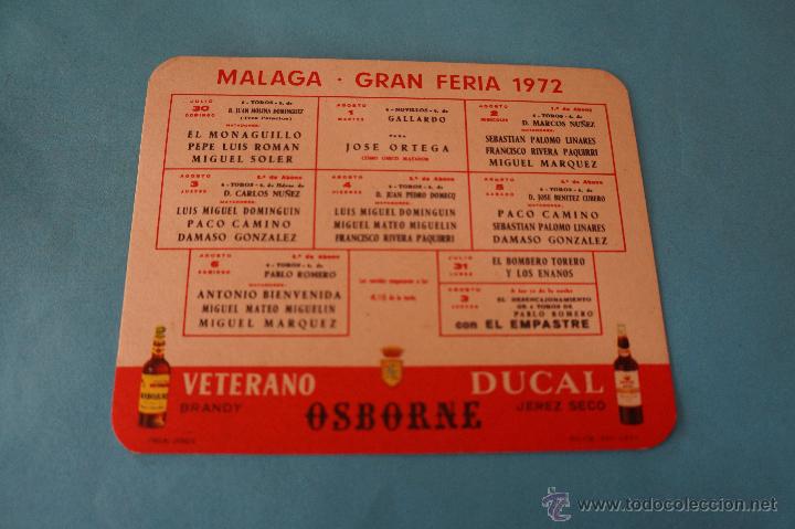 Tauromaquia: PROGRAMA DE TOROS:PLAZA DE TOROS DE M&Aacute;LAGA,A&Ntilde;O 1972 - Foto 2